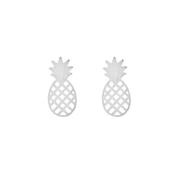 Leaf Jewelry Ohrstecker Ananas, matt, 925 Sterlingsilber Saisonale Angebote