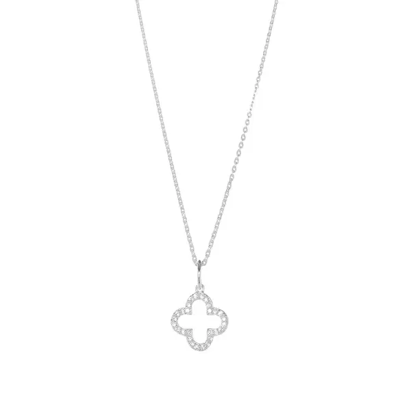 Leaf Jewelry Halskette Kleeblatt, Silber Neueste Stile