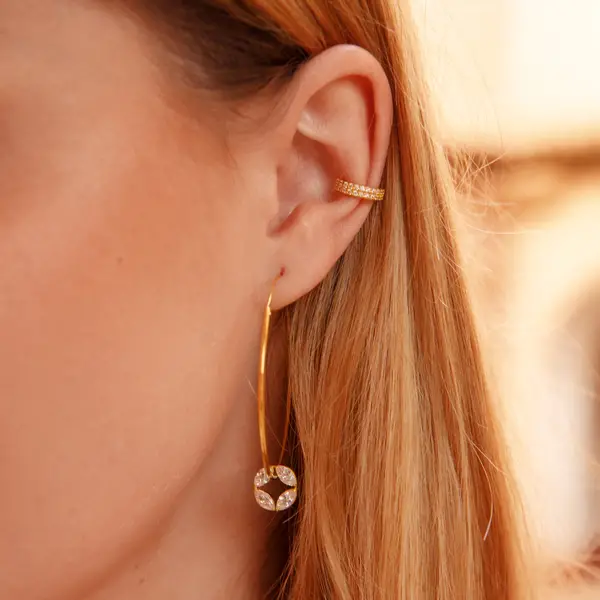 Leaf Jewelry Silber Earcuff, Zirkonia Letzte 2 Tage
