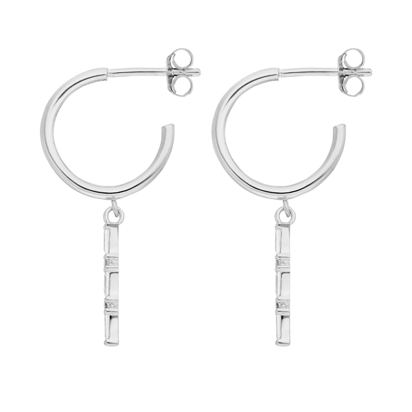 Leaf Jewelry Creole ICE CUBE, 925 Sterlingsilber Begrenzt auf 3 Tage