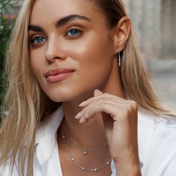 Leaf Jewelry Creole ICE CUBE, 925 Sterlingsilber Begrenzt auf 3 Tage