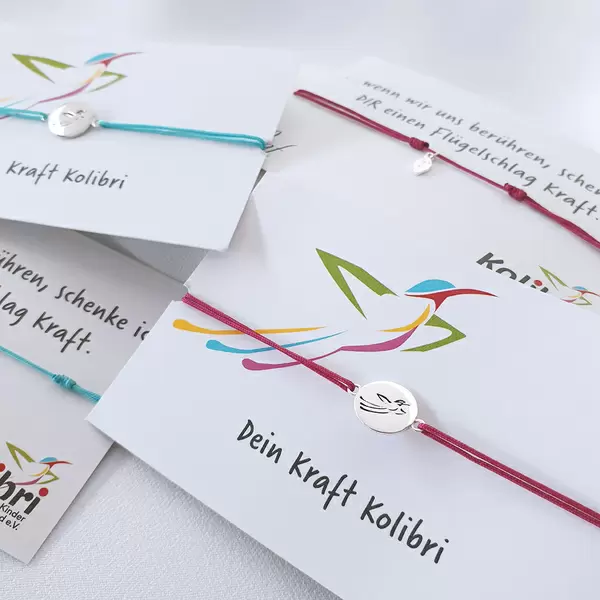Leaf Jewelry Charity Armband KOLIBRI, Fuchsia Im Verkauf