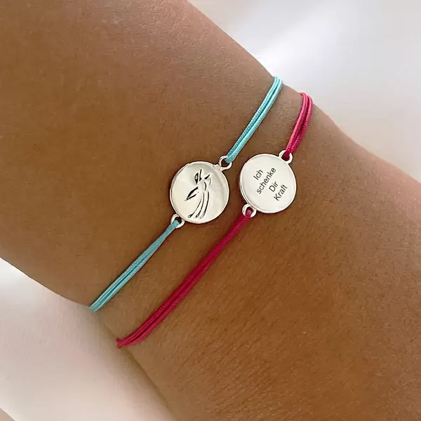 Leaf Jewelry Charity Armband KOLIBRI, Fuchsia Im Verkauf