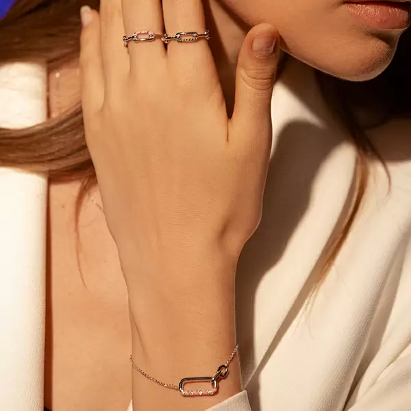Leaf Jewelry Silber Armkette, Neon Twist Fabrikverkauf