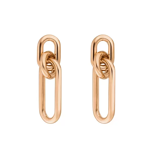 Leaf Jewelry Silber Ohrhänger, Rosegold, Karabiner Zeitlich begrenztes Angebot