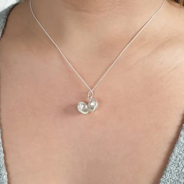 Leaf Jewelry Silber Medaillon Halskette Neuheiten