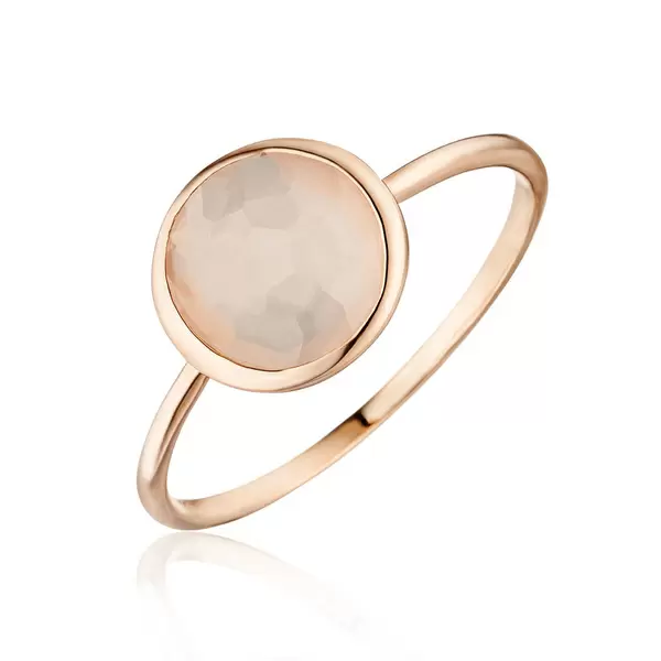 Leaf Jewelry Ring 14 K Roségold, Rosenquarz Discount Store für neue Produkte