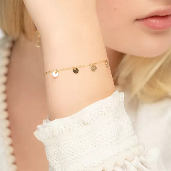 Leaf Jewelry Armkette Platelet, 14 K Gelbgold Black Friday Preise