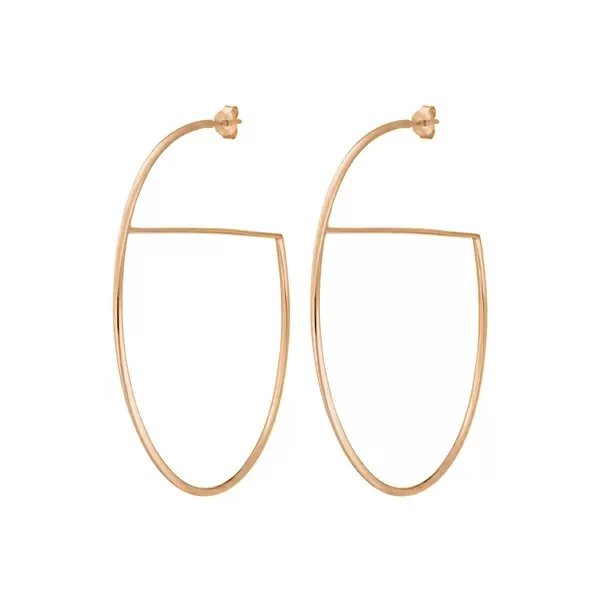 Leaf Jewelry Creole All Around, 18 K Rosegold vergoldet Großer Ausverkauf