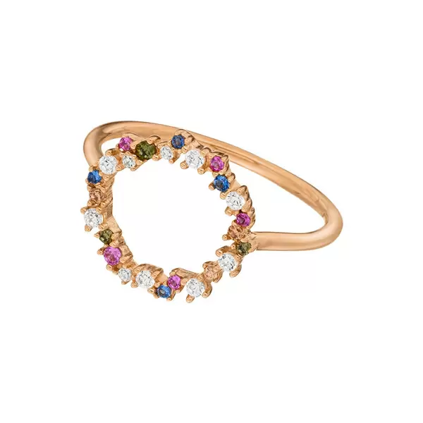 Leaf Jewelry Ring CANDY, 18 K Rosegold vergoldet, Gr.52 Große Rabatte