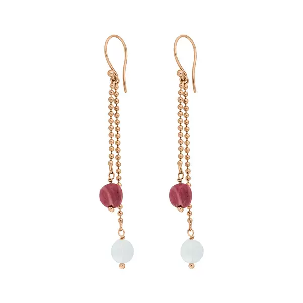 Leaf Jewelry Ohrhänger Gorgeous Gems, 18 K Rosegold vergoldet Bestseller