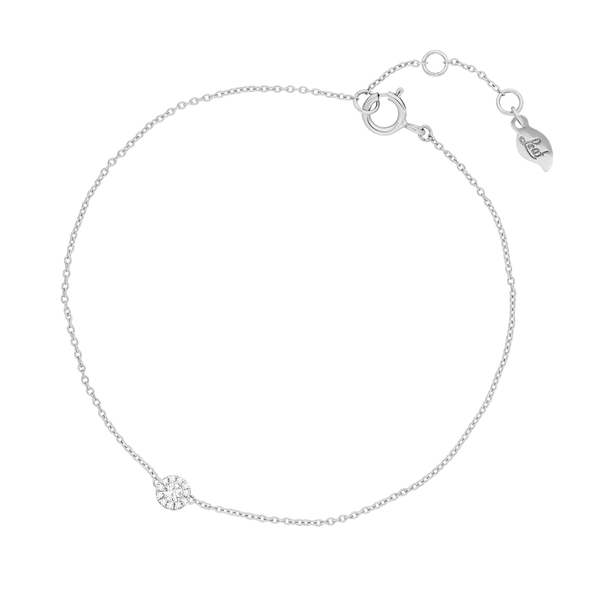 Leaf Jewelry Armkette Pavé II mit Diamanten, 18 K Weißgold Kauf eins, bekomm eins gratis