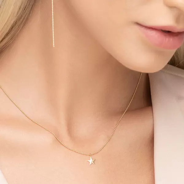 Leaf Jewelry Halskette STAR, 14 K Gelbgold Super Sparpreis