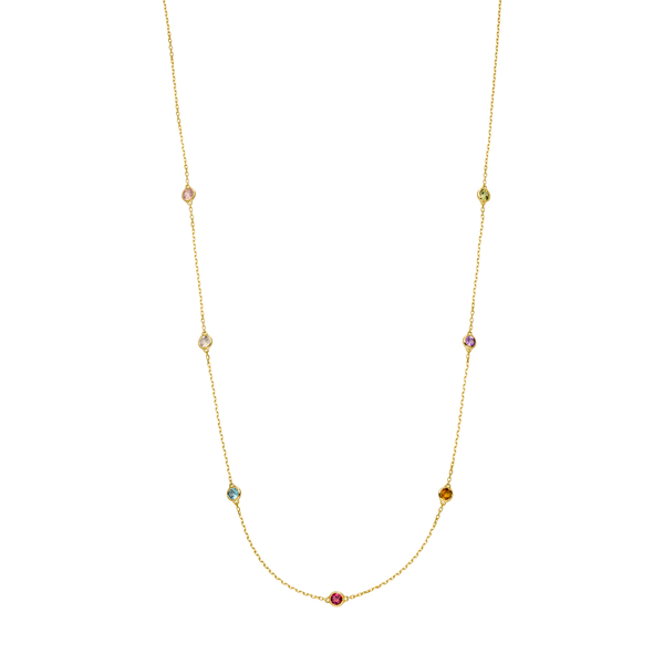 Leaf Jewelry Halskette Fine Gems, 14K Gelbgold Wochenangebot
