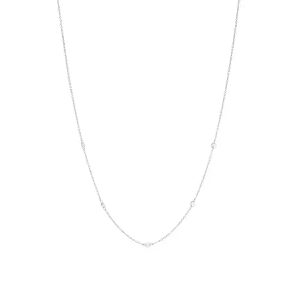 Leaf Jewelry Halskette Pure Quintruple Diamant, 18K Weißgold Discount Store für neue Produkte