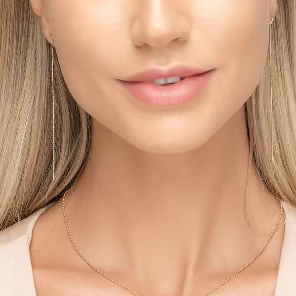 Leaf Jewelry Ohrstecker "my first diamond", ball chain, 14 K Gelbgold 50% Rabatt mit kostenlosem Versand