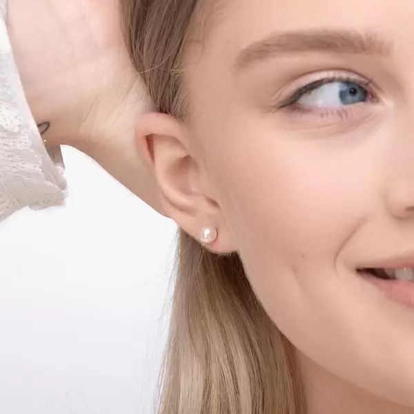 Leaf Jewelry Ohrstecker Perle, 6mm, 14 K Gelbgold Rabatte dieses Monats