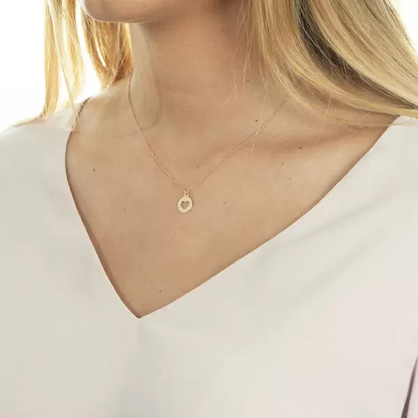 Leaf Jewelry Halskette Heart, 14 K Rosegold Schlussverkauf