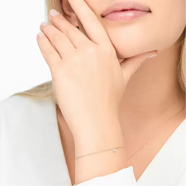 Leaf Jewelry Armkette Pure Diamanten, 18 K Rosegold Sonderangebot