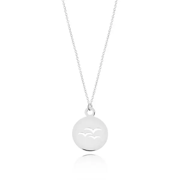 Leaf Jewelry Halskette Birds, 14K Weißgold Saisonschlussverkauf