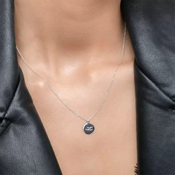 Leaf Jewelry Halskette Birds, 14K Weißgold Saisonschlussverkauf