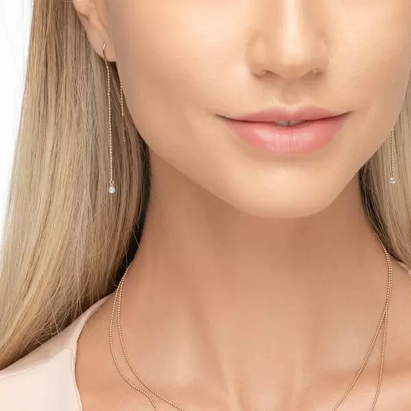 Leaf Jewelry Ohrringe Pure Ball Chain, 14 K Gelbgold Exklusive Angebote