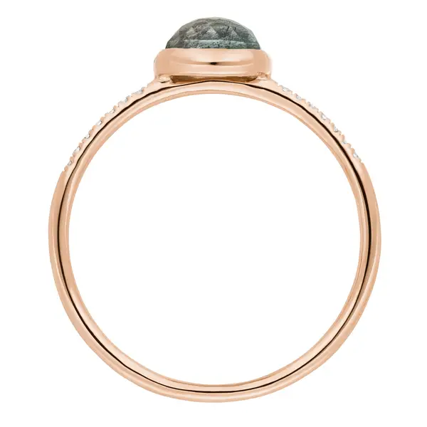 Leaf Jewelry Ring Labradorit mit Diamanten, 14K Rosegold JETZT KAUFEN