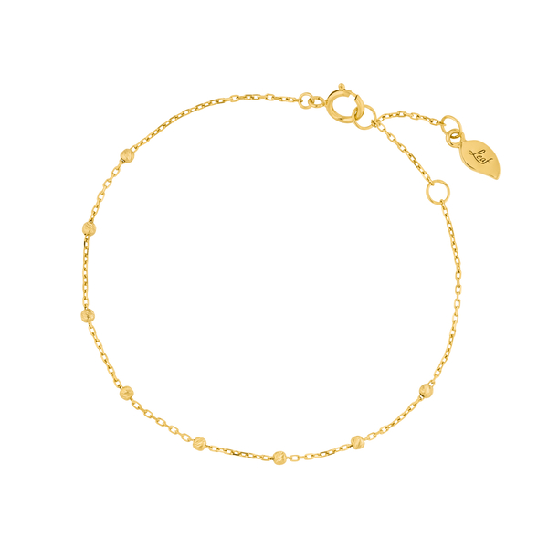 Leaf Jewelry Armkette Beads, 14K Gelbgold Zeitbegrenzte Promotion