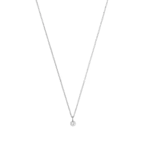 Leaf Jewelry Halskette Pure Diamant, 18 K Weißgold Super Rabatt