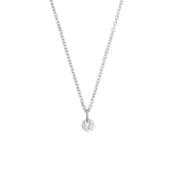 Leaf Jewelry Halskette Pure Diamant, 18 K Weißgold Super Rabatt