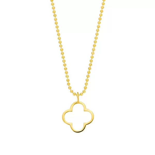 Leaf Jewelry Halskette GENTLE CLOVER, 14 K Gelbgold 50% Rabatt für begrenzte Zeit