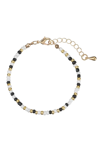 Leslii Armband Perlchen Schwarz Weiß Hotsell