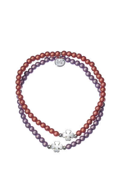 Leslii Reflective Pearl Perlen-Armband Magic 3D-Effekt ⌀ 4mm in Lila Rabatt