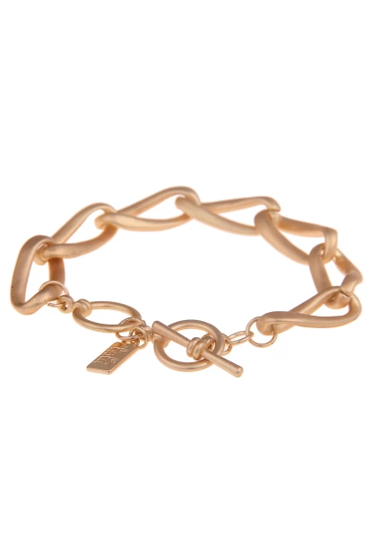 Leslii Armband Statement Glieder Matt Gold Cyber Monday
