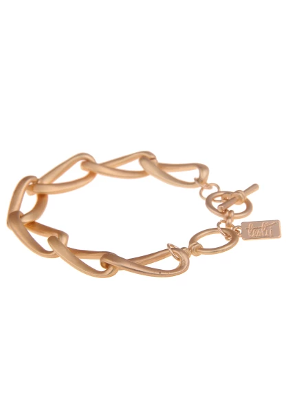 Leslii Armband Statement Glieder Matt Gold Cyber Monday