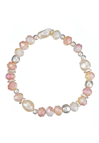 Leslii Armband Kristallperlen | Pink Räumungsverkauf
