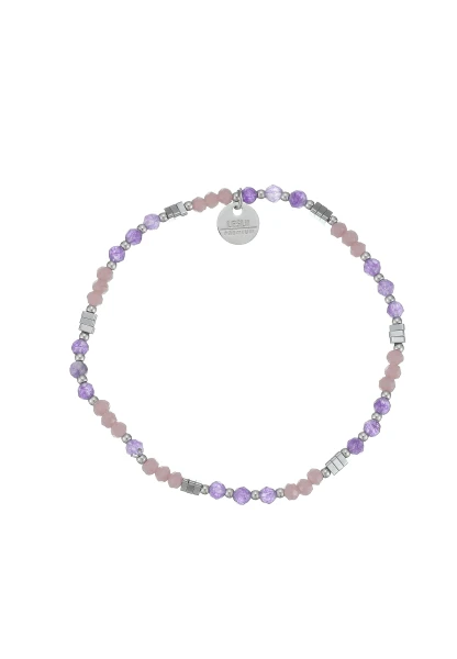 Leslii Armband Natursteine Stainless Steel Lila Wochenangebot
