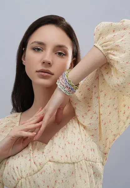Leslii Stretch Glieder Armband Lila Nur für heute