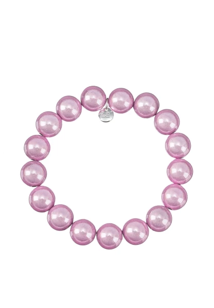 Leslii Reflective Pearl Perlen-Armband Magic 3D-Effekt Ø 12mm Rosa Riesige Rabatte