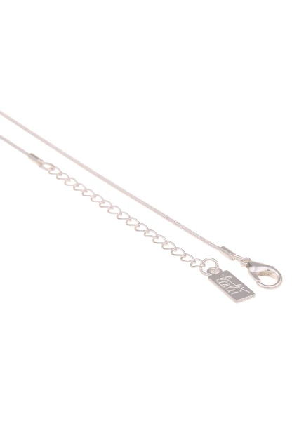 Leslii Lange Kette Oval-Anhänger Matt Silber Rabatte dieses Monats