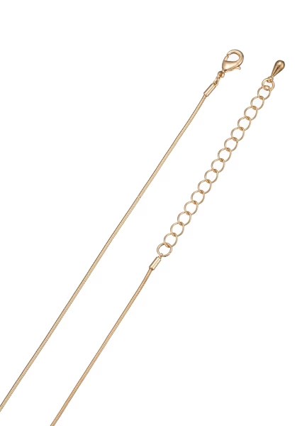 Leslii Lange Kette Tropfen in Gold Weiß Kostenloser Versand