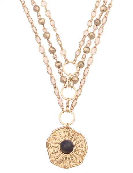 Leslii Kurze Halskette Statement Layering Gold Saisonschlussverkauf