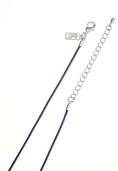 Leslii Lange Halskette Matt Oval in Blau Cyber Monday