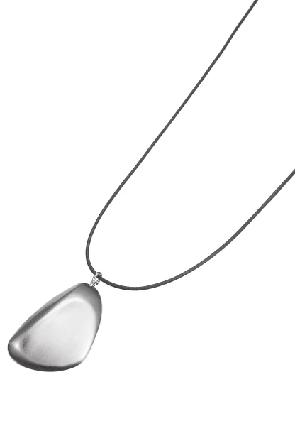 Leslii Lange Halskette Lederband Dunkelgrau Osterangebot