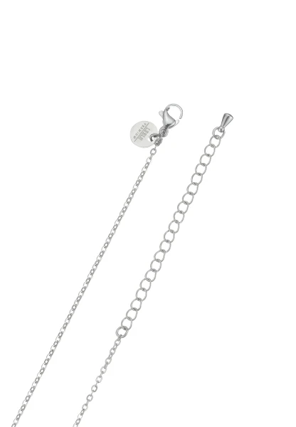 Leslii Lange Kette Blatt Edelstahl Silber Valentinstagsangebot