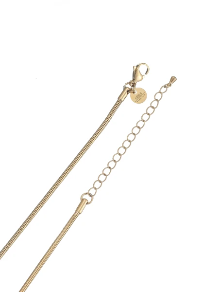 Leslii Lange Kette Ring Tropfen Edelstahl Gold Neuheiten