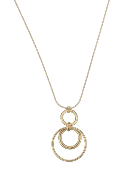 Leslii Lange Kette Ringe Edelstahl Gold Kauf eins, bekomm eins gratis
