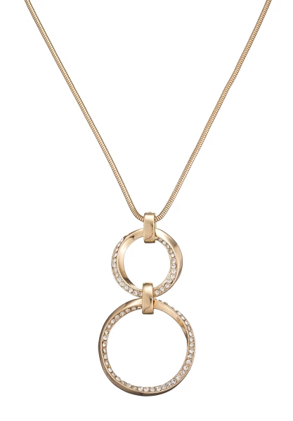 Leslii Lange Kette Glitzer Ringe Gold Sonderangebote