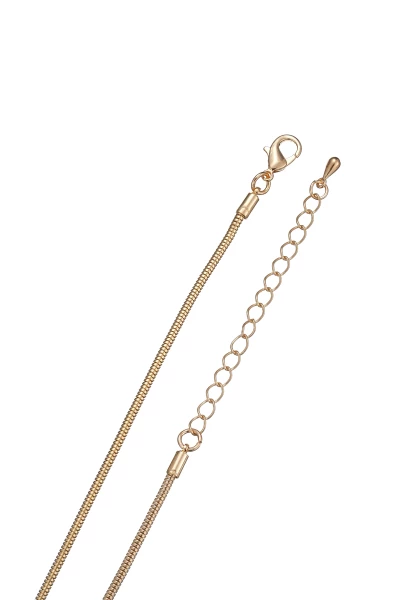 Leslii Lange Kette Glitzer Ringe Gold Sonderangebote