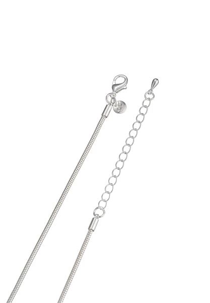 Leslii Lange Kette Glitzer Ringe Silber Riesige Ersparnisse